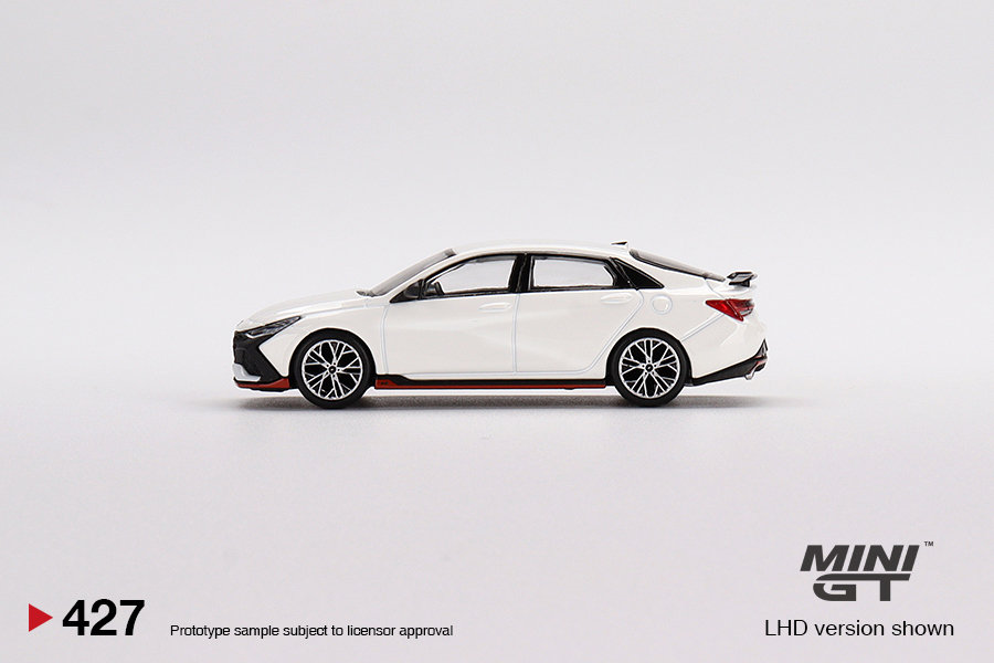 Mini GT Hyundai Elantra N Ceramic White - MGT00427 1:64 Diecast