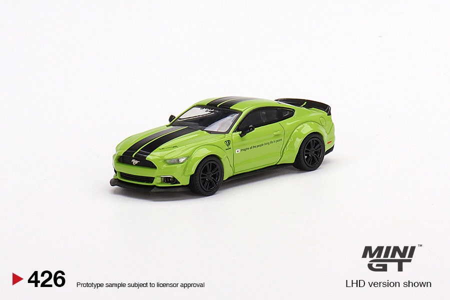 Mini GT LB-WORKS Ford Mustang Grabber Lime - MGT00426 1:64 Diecast