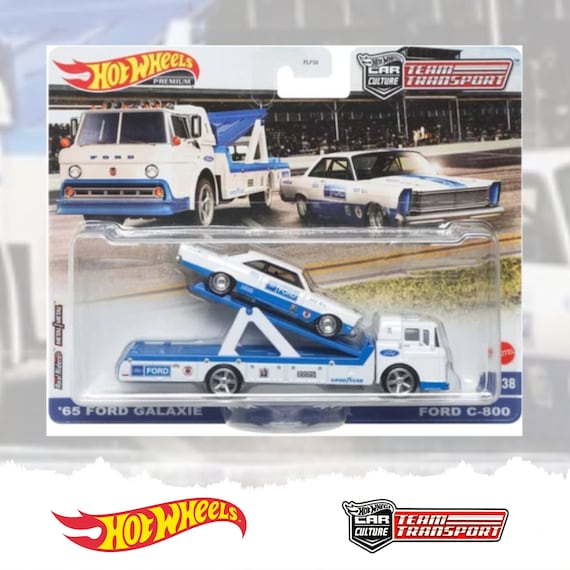 Hot Wheels Premium Team Transport, '65 Ford Galaxie & Ford C-800