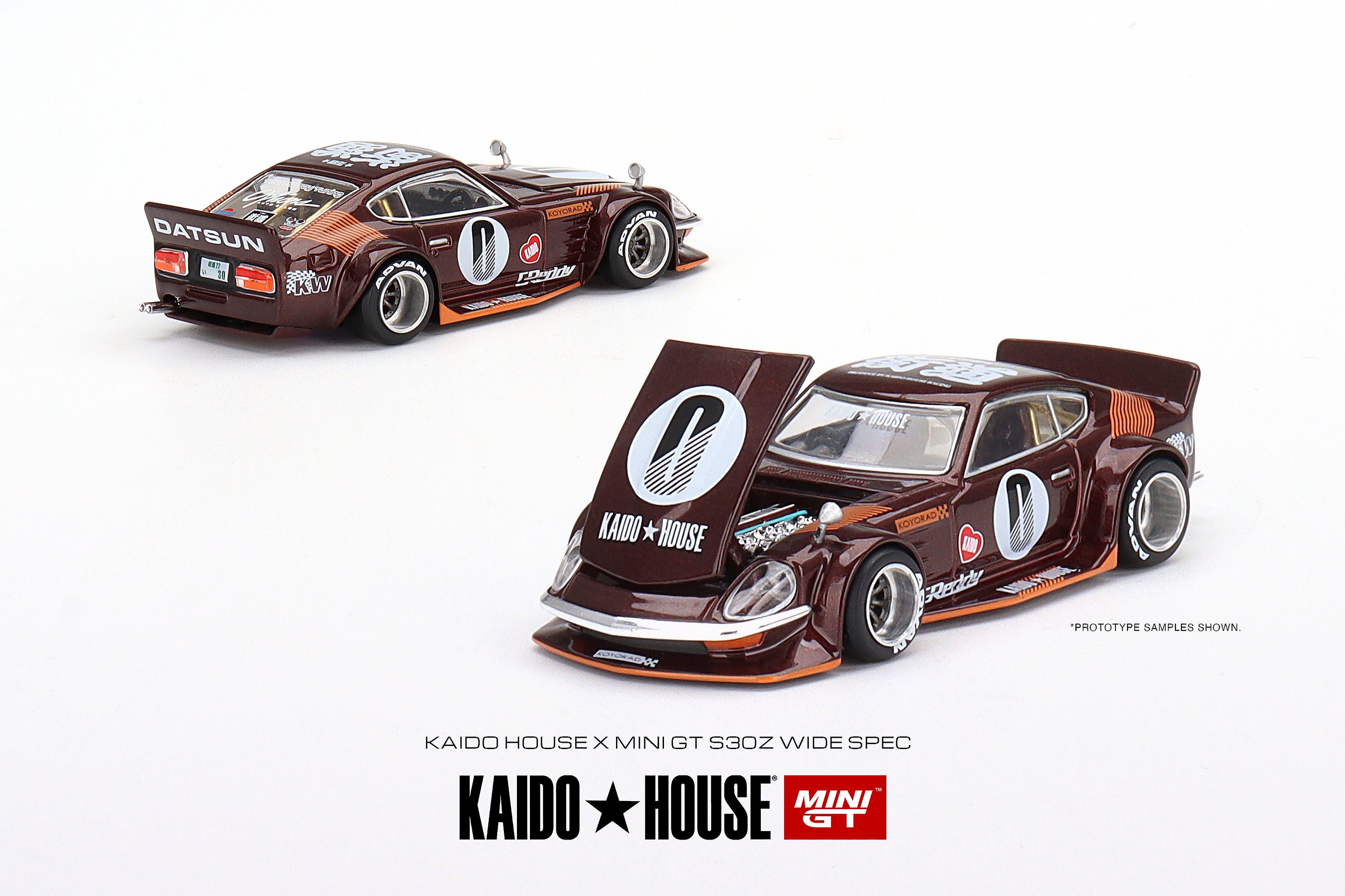 Mini GT Datsun KAIDO Fairlady Z Dark Red - KHMG023 1:64