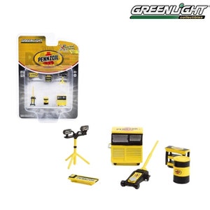 Greenlight Collectibles Auto Body Shop - Shop Tool Accessories Series 5 - Pennzoil - 16140-A 1:64 Models