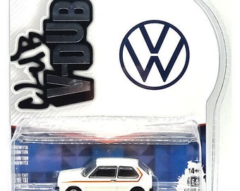Miniature Greenlight VW Rabbit GTI Club Vee-Dub - Échelle 1/64, Bleue, Neuve Sous Blister