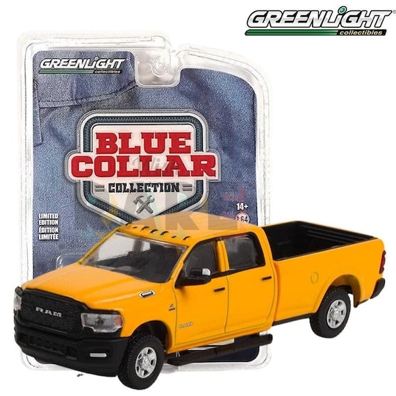 Ram 3500 Tradesman Pickup Diecast Model Car - Greenlight Blue