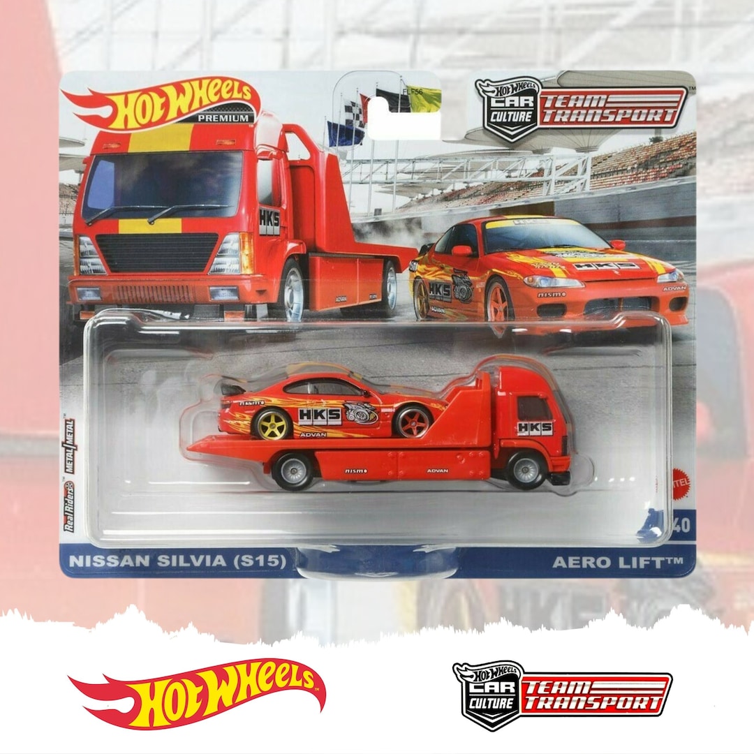 Hot Wheels Premium Nissan Silvia S15 & Aero Lift Team Transport - Etsy