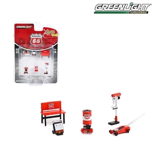Greenlight Collectibles Auto Body Shop - Accessori per attrezzi da negozio Serie 5 - Phillips 66 - Modello 16140-B 1:64