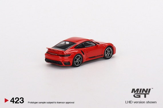 Mini GT Porsche 911 Turbo S Guards Red - MGT00423 1:64 Diecast Car