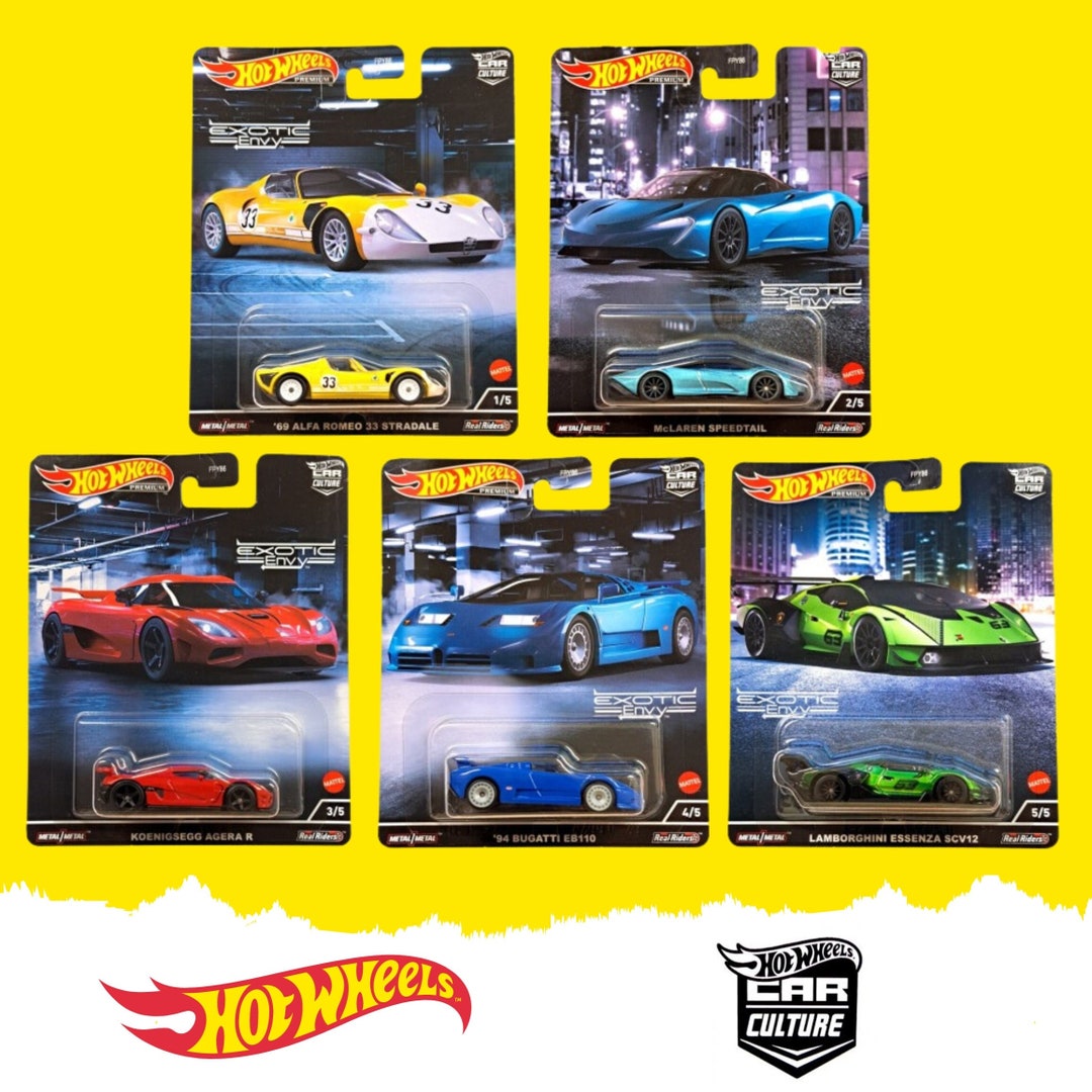 Hot Wheels Exotic Envy Set, 1:64 Diecast Car Model - Etsy