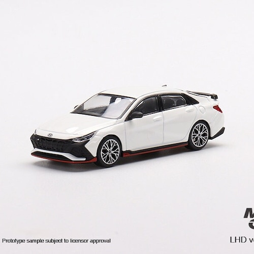 Mini GT Hyundai Elantra N Ceramic White - MGT00427 1:64 Diecast