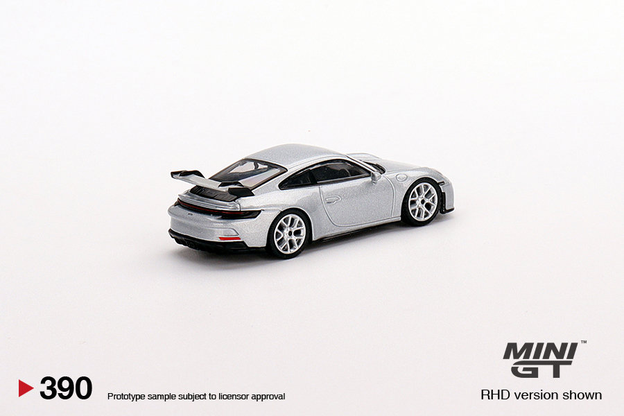 Mini GT Porsche 911 (992) GT3 GT Silver Metallic - MGT00390 1:64