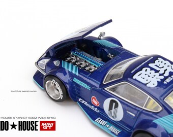 Mini GT Datsun KAIDO Fairlady Z Blue - KHMG024 1:64 Diecast Car