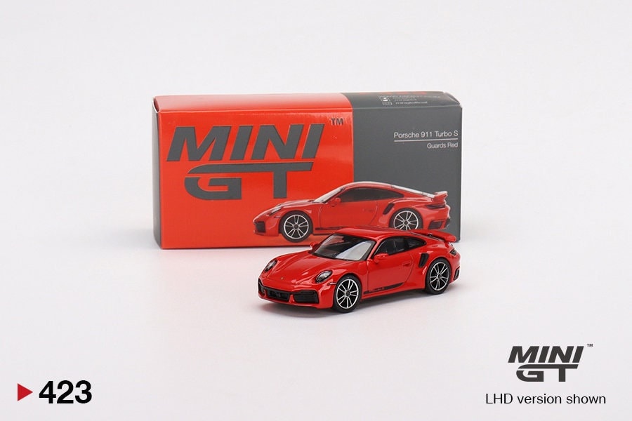 Mini GT Porsche 911 Turbo S Guards Red - MGT00423 1:64