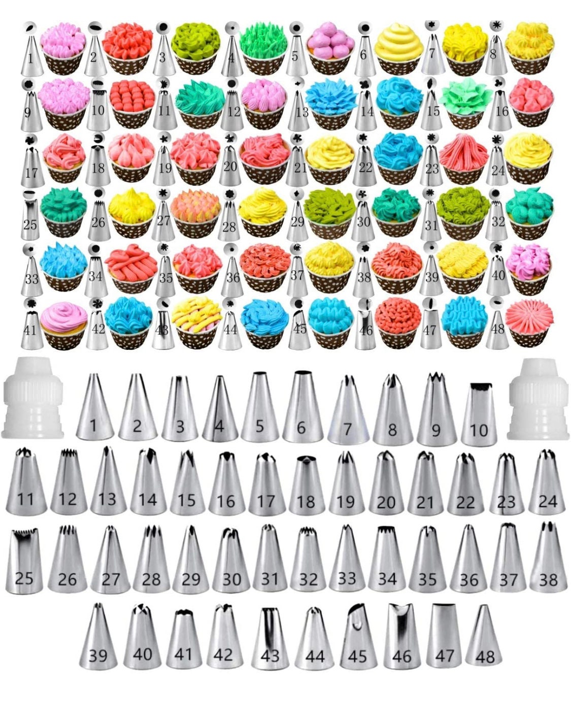 wilton-cake-decorating-tips-etsy for Free Printable Wilton Tip Chart Wilton Cake Decorating Tips - Etsy for Free Printable Wilton Tip Chart