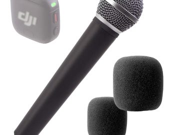 Klassischer Griff für DJI Mic 3 - Pro Metal Grille Interview Adapter für Drahtlose Mikrofone - Videographer Gear