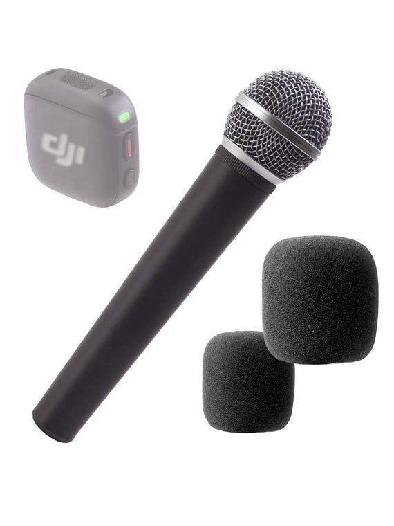 DJI Mic 3用クラシックハンドル -- ワイヤレスマイク用プロ仕様メタル