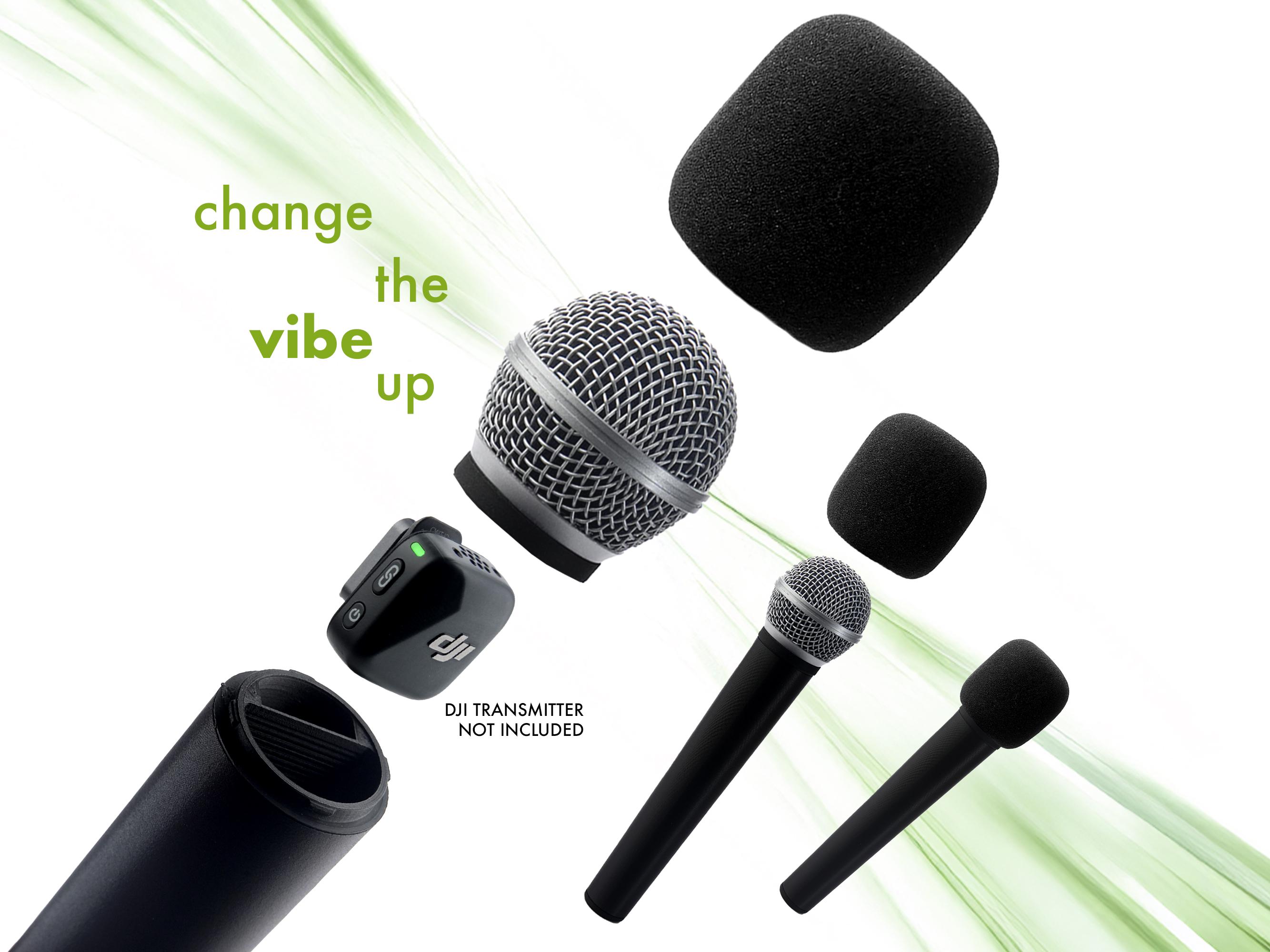 DJI Mic Mini Pro Interview Handle Adapter -- Wireless Microphone