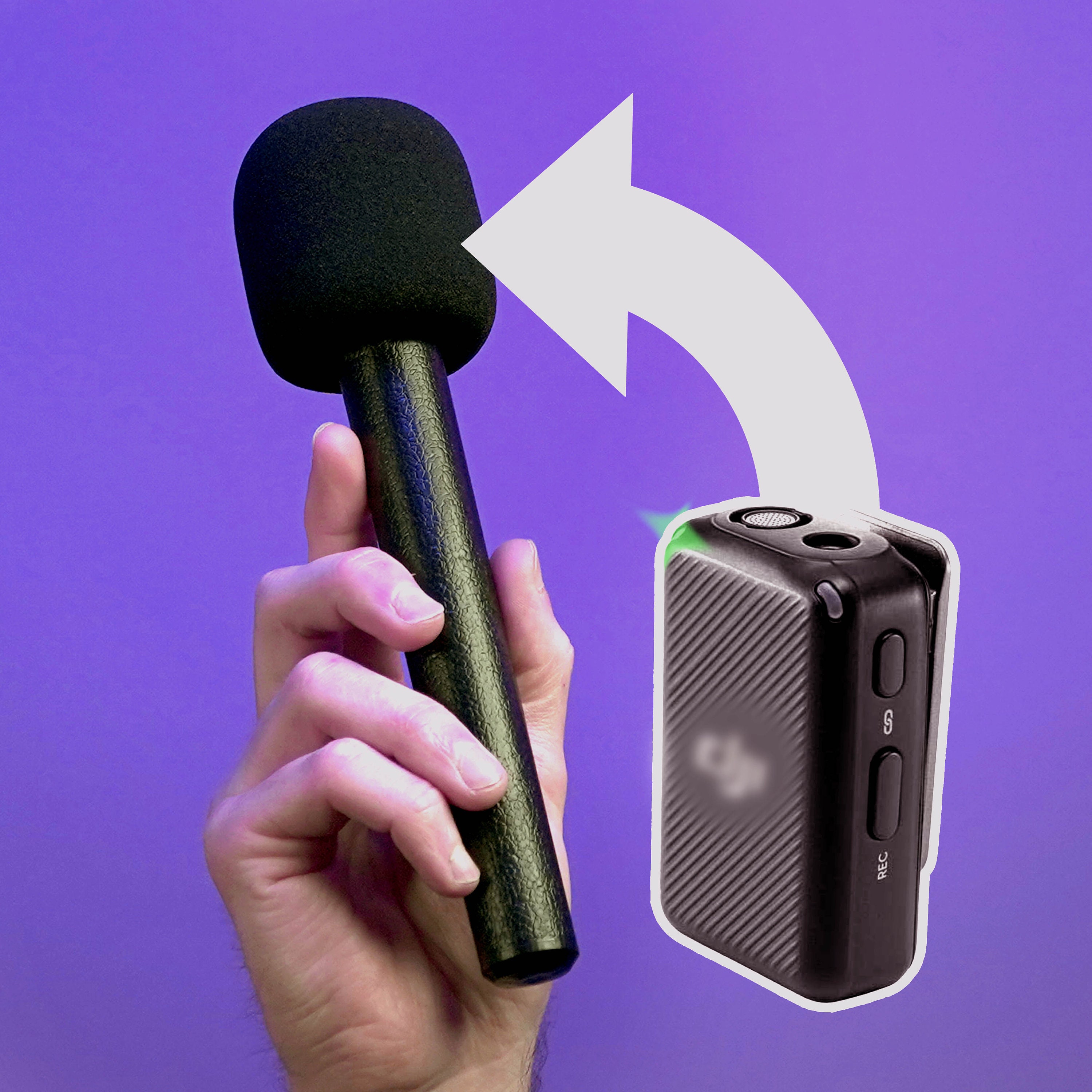 Handheld Microphone Adapter for DJI WIRELESS MIC Interview -  Denmark