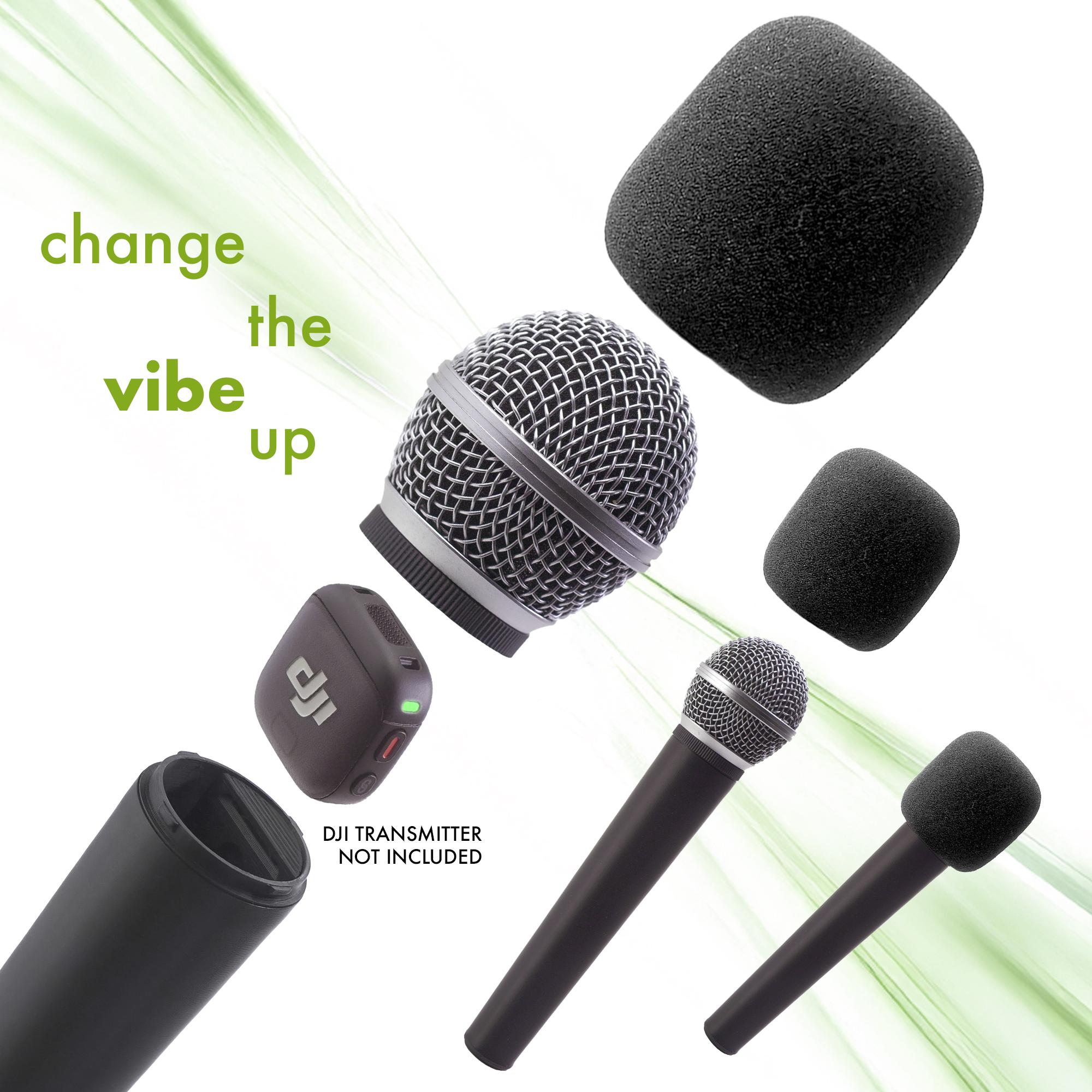 DJI Mic 3用クラシックハンドル -- ワイヤレスマイク用プロ仕様メタル
