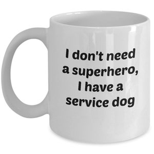 Regalo del cane di servizio, regalo del papà del cane di servizio, gestore del cane di servizio, regalo del cane di servizio, tazza del cane di servizio, cane da lavoro, addestramento del cane di servizio