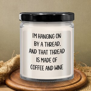 Moms last nerve candle, thread, Last Nerve,  gag gift adult women, fun mug for women, gifts for birthday, gifts for mom, presents...