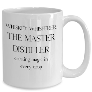 Whisperer de whisky, la taza del maestro destilador, experiencia de degustación de whisky, conocedor de whisky, regalo único de whisky, colección de licores de lujo...