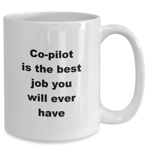 Co-pilot Mug, Co-pilot Mug, Pilot Gift, Aviation Gift, Airplane Mug, Gift For Pilots, Flight Crew Gift, Aviator Coffee Mug, Flying Enthuist