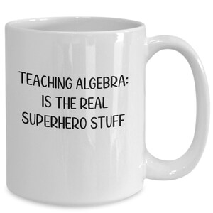 Algebra Teacher Gift, Math Teacher Gift, Superhero Teacher, Real Superhero, Algebra Hero, Math Tutor Gift, Teacher Appreciation, End Of Year