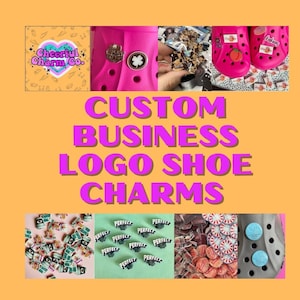 Custom Business Logo Shoe/Clog Charms business/work/trade/all logos customisable image 1