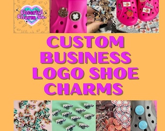 Custom Business Logo Shoe/Clog Charms - business/work/trade/all logos - customisable