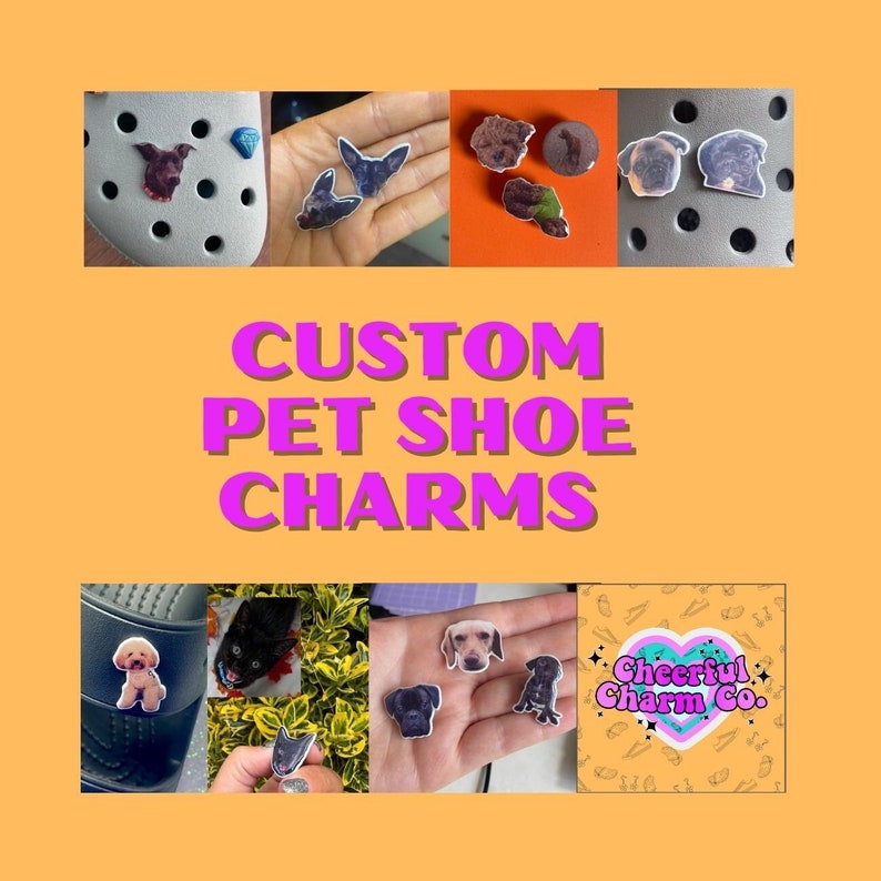 Custom Pet Shoe/Clog Charms dogs/cats/hamsters/all animals customisable zdjęcie 1