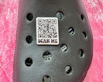 Rick Roll QR Code Shoe/Clog Charm, Rick Astley Never Gonna Give You Up Cute Accessory, Custom Clog Charm