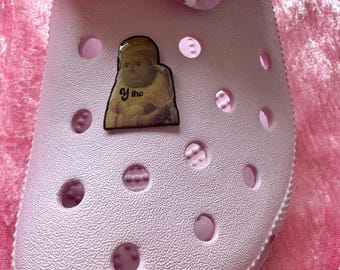 Y Tho/Why Though Meme Shoe/Clog Charm, Pope Cute Accessory, Custom Clog Charm