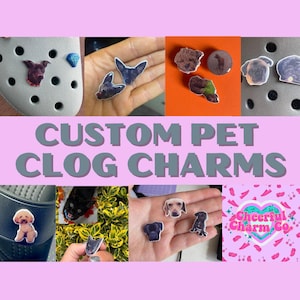 Custom Pet Clog / Shoe Charms - dogs cats/hamsters/all animals - DIY Clogs Accessories, Customized Shoe Decorations, UK Based, clog Lover