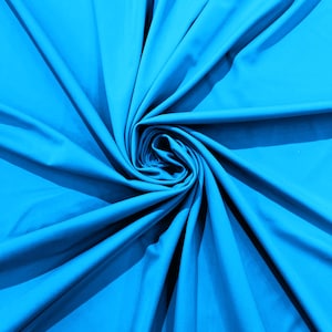 Milliskin Nylon Spandex Stretch Dull Tricot Medium Weight Fabric for Apparel/4 Way Fabric/Swimwear/Activewear/Sportswear/Costume - Turquoise