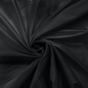 100% Polyester Imitation Silk Taffeta Fabric 55&quot; Wide/Costume/Dress/Cosplay/Wedding - Charcoal