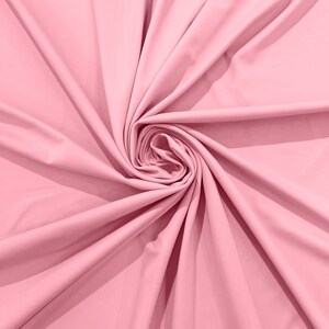Nylon Spandex Stretch Dull Tricot Medium Weight Fabric for Apparel/4 Way Fabric/Swimwear/Activewear/Sportswear/Costume - Bubblegum.