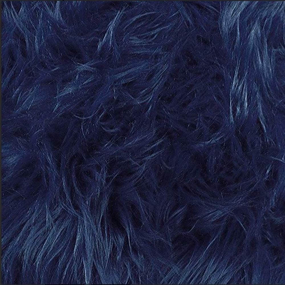 Solid Shaggy Faux Fur Fabric ELECTRIC BLUE Sold by the Yard 60