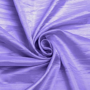 Crushed Taffeta Fabric - 54&quot; Width - Creased Clothing Decorations Crafts - Lavender