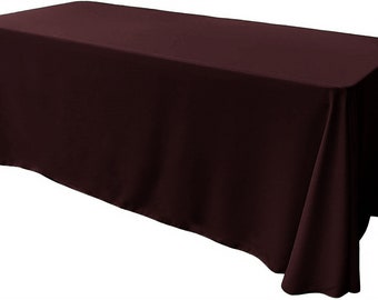 Mantel Rectangular de Popelín de Poliéster - Burdeos.