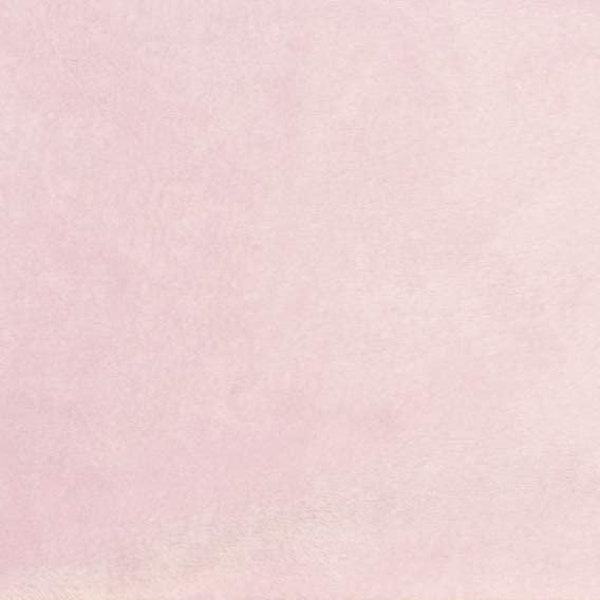Light Pink Minky Smooth Soft Solid Plush Faux Fake Fur Fabric Polyester- Sold by the yard.