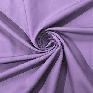 Dull 4 Way Stretch Crepe Fabric/Medium Crepe-Bridal Fabric/Apparel Fabric/Polyester Crepe-Spandex - Lilac