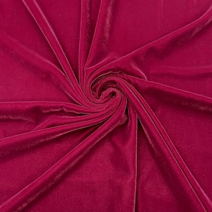 Micro Samt Stoff / 45 &quot;Breit / wird als Schüttgut verkauft. Burgund.&quot;