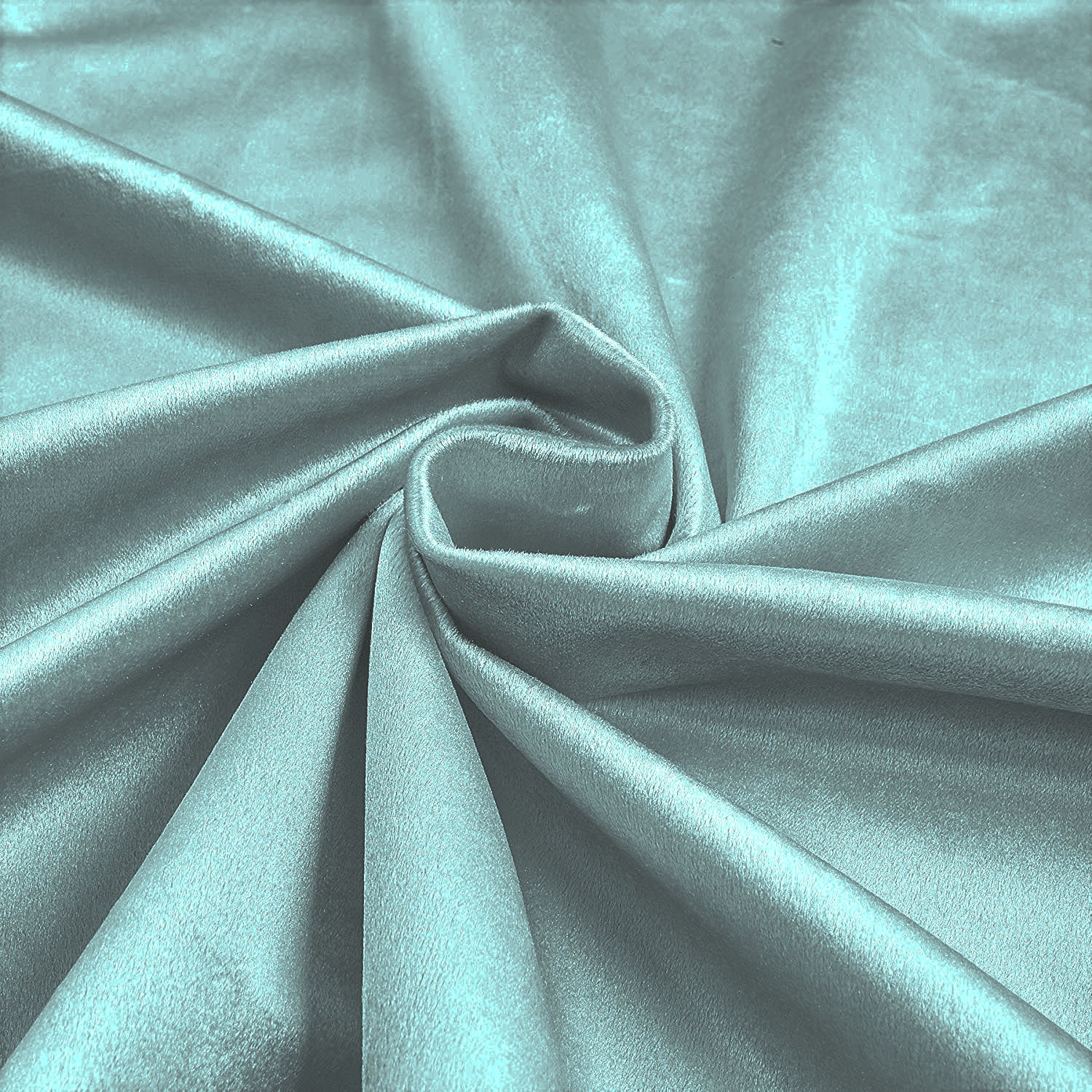 Aquamarine - 58"/60Inches Wide Royal Velvet Upholstery  Fabric. Sold By The Yard.