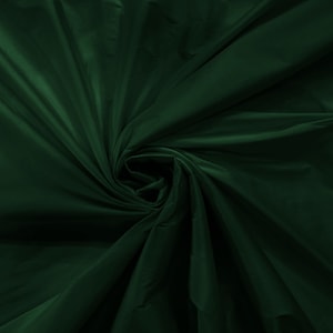100% Polyester Imitation Silk Taffeta Fabric 55&quot; Wide/Costume/Dress/Cosplay/Wedding - Hunter Green