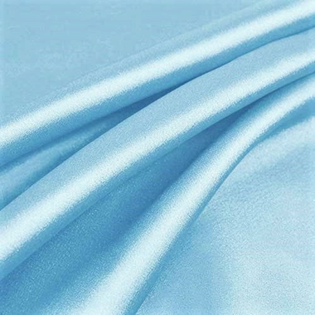Twilight Blue Silk Crepe Back Satin Fabric main image 1
