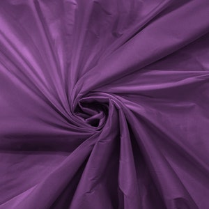 100% Polyester Imitation Silk Taffeta Fabric 55&quot; Wide/Costume/Dress/Cosplay/Wedding - Amethyst