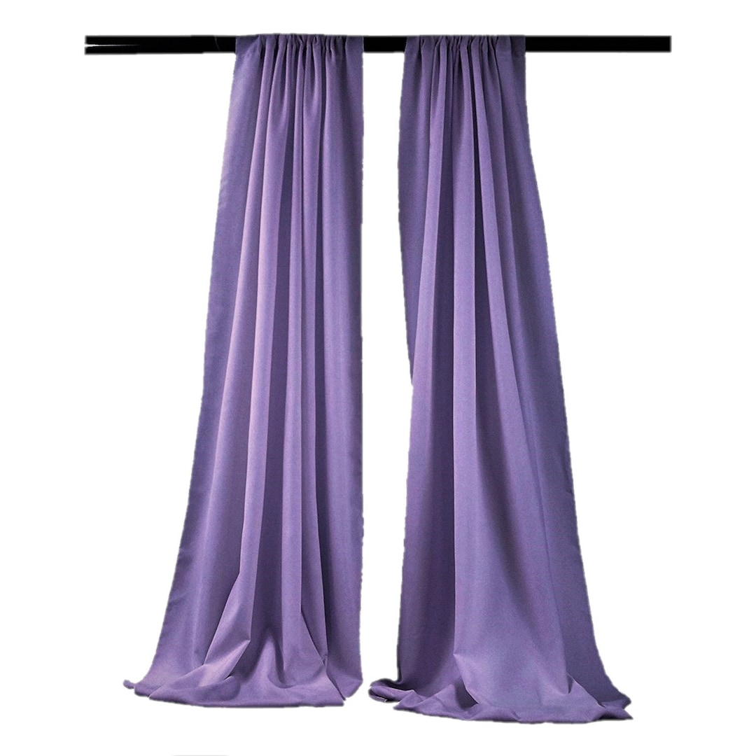 Two Panel Backdrop Lavander - 2 Panels Backdrop Drape, All Sizes Available in Polyester ...