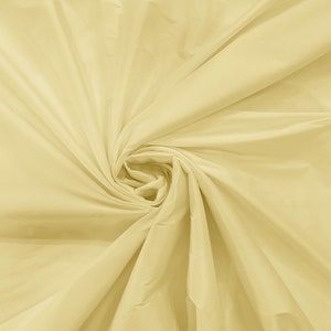 100% Polyester Imitation Silk Taffeta Fabric 55&quot; Wide/Costume/Dress/Cosplay/Wedding - Banana