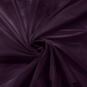 100% Polyester Imitation Silk Taffeta Fabric 55&quot; Wide/Costume/Dress/Cosplay/Wedding - Eggplant