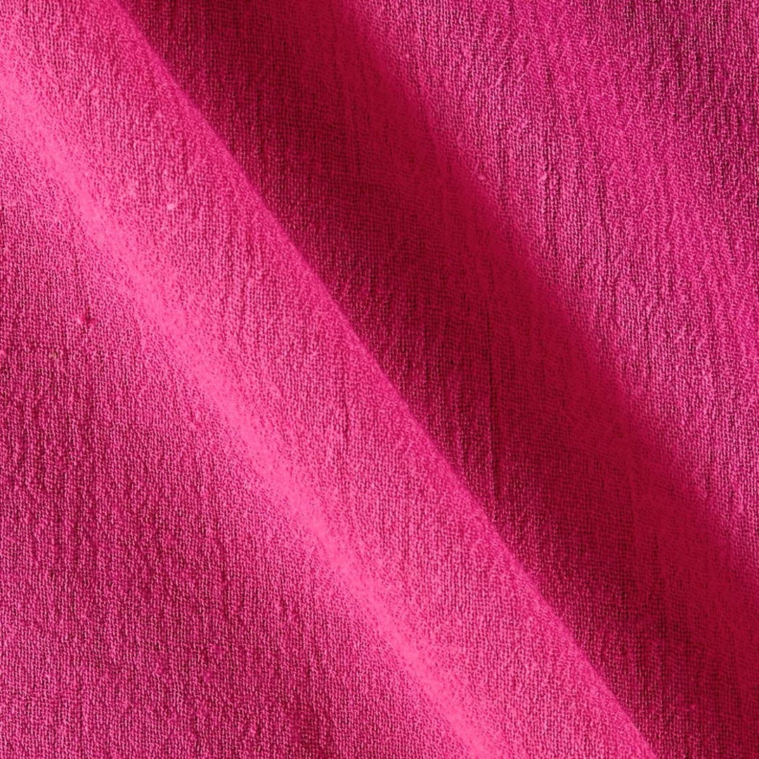 Fuchsia Cotton Gauze Fabric 100 Cotton 48/50 Inches Wide Crinkled