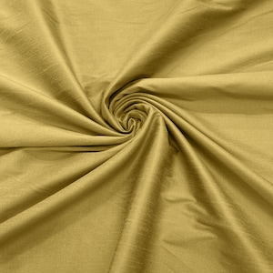 Gold - Polyester Dupioni Faux Silk Fabric/ 55” Wide/Wedding Fabric/Home Decor.